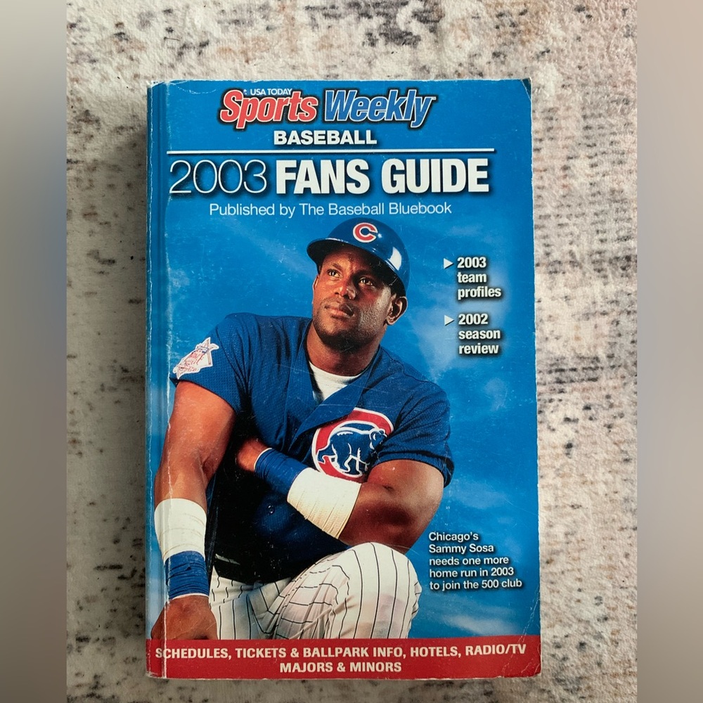 Vintage Sports 2003 Baseball Weekly Fans Guide Book Classic
